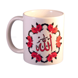 Ceramic Mug Alla Circled with roses side